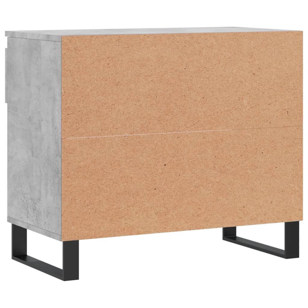 Skoskap betonggrå 70x36x60 cm konstruert tre