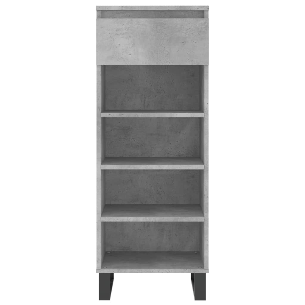 Skoskap betonggrå 40x36x105 cm konstruert tre