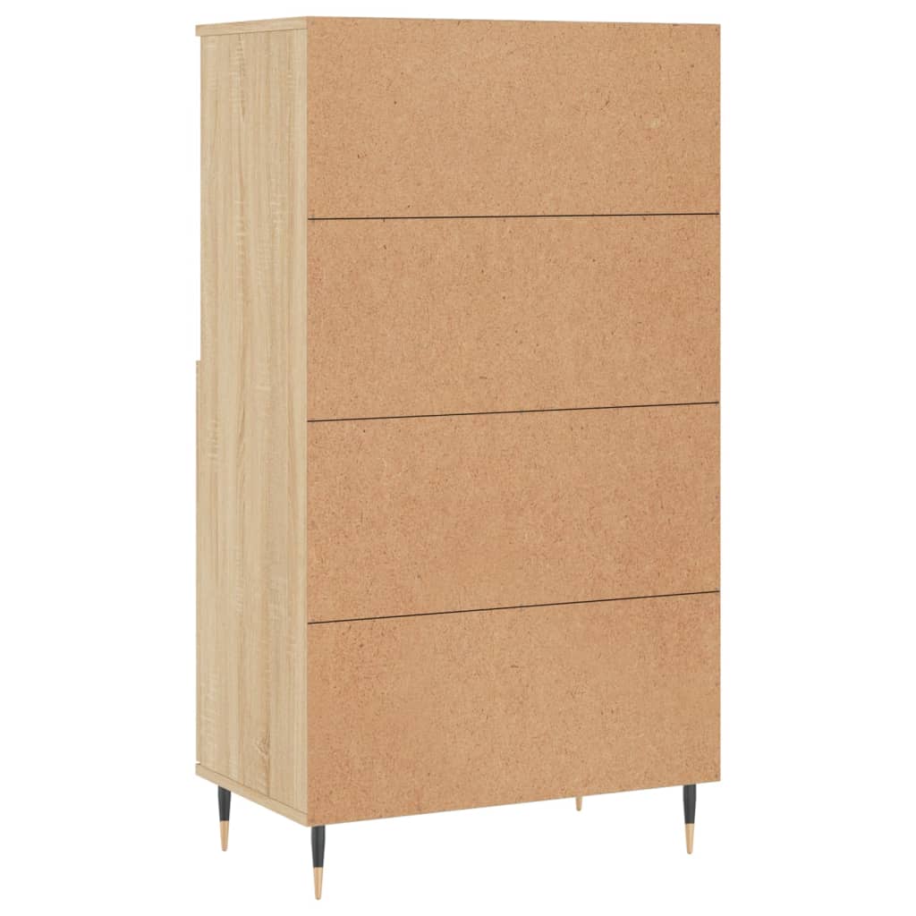 Highboard sonoma eik 60x36x110 cm konstruert tre