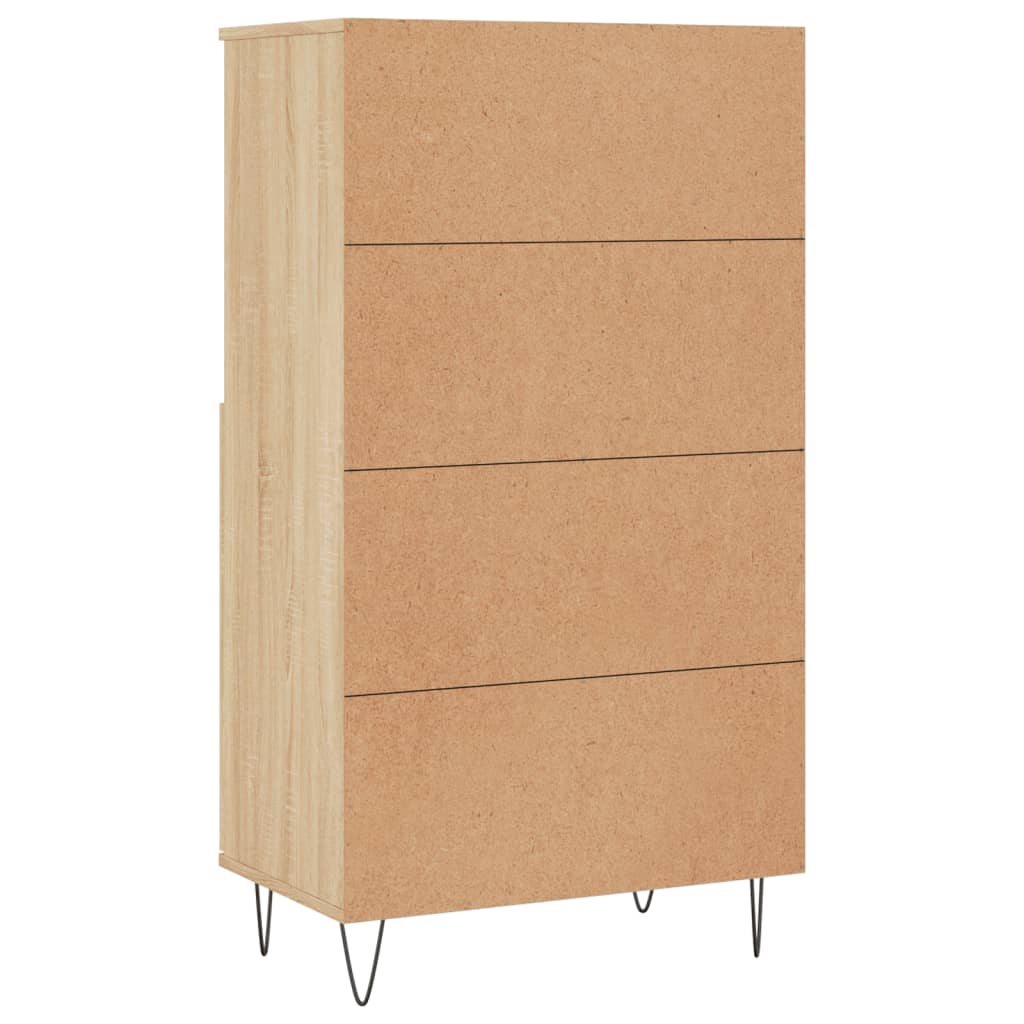 Highboard sonoma eik 60x36x110 cm konstruert tre