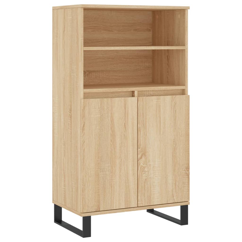Highboard sonoma eik 60x36x110 cm konstruert tre