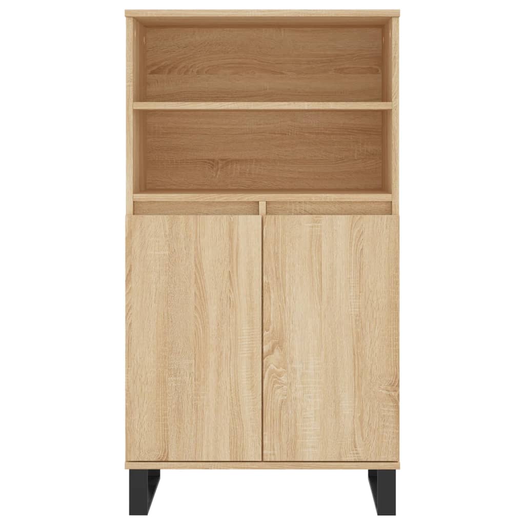 Highboard sonoma eik 60x36x110 cm konstruert tre