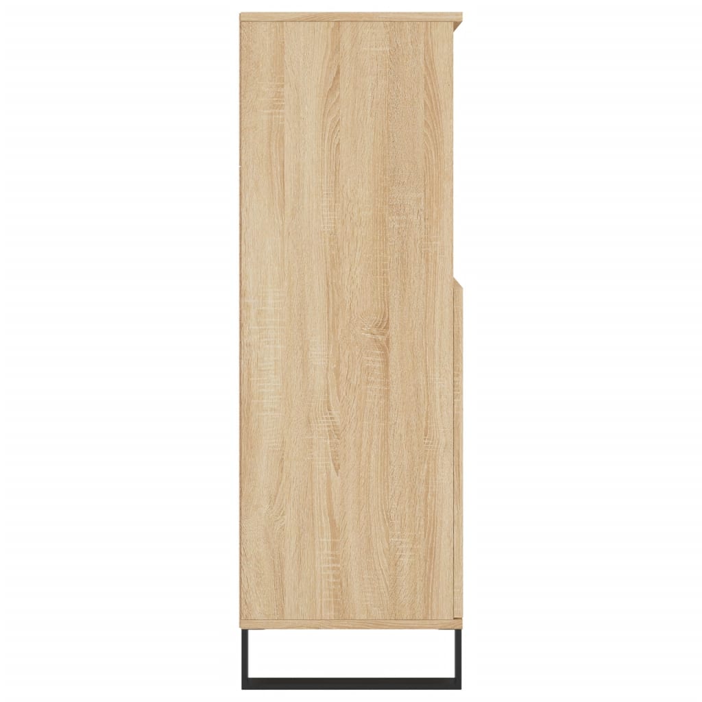 Highboard sonoma eik 60x36x110 cm konstruert tre