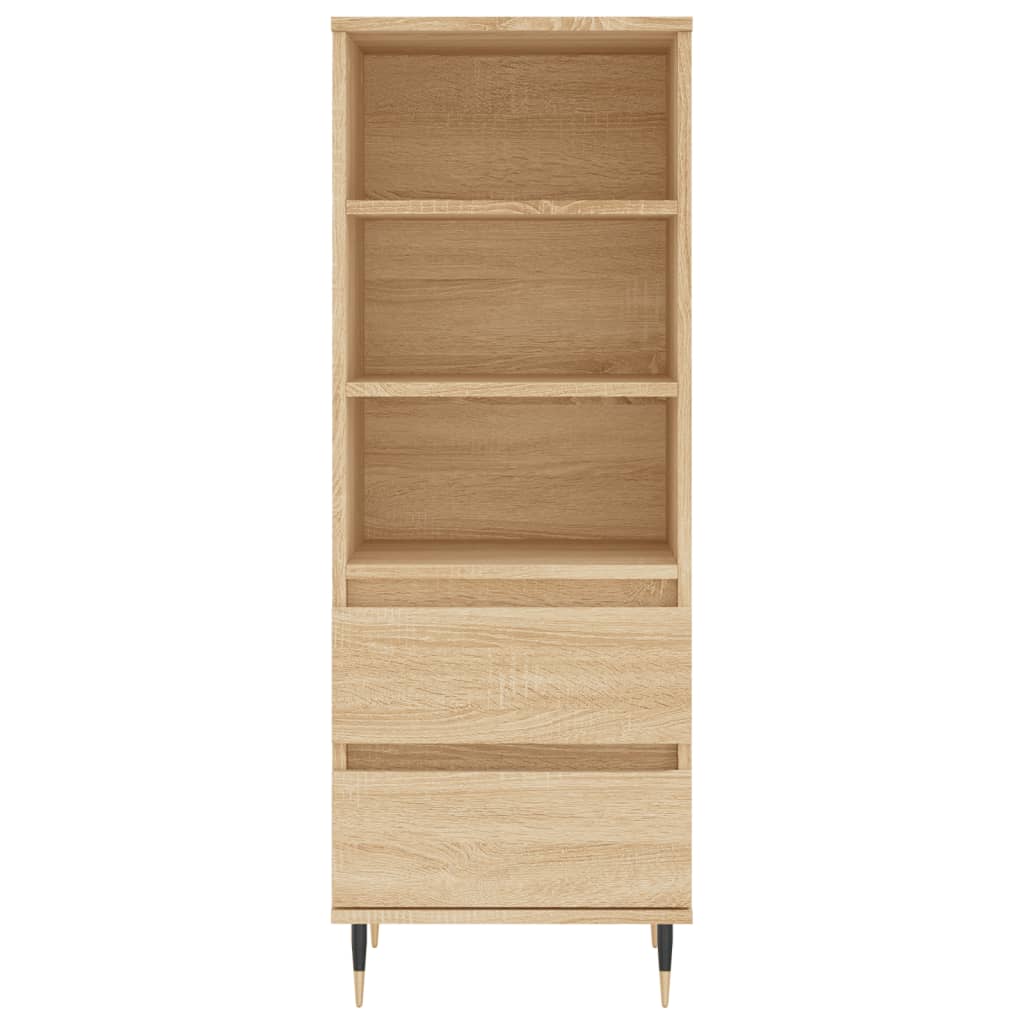 Highboard sonoma eik 40x36x110 cm konstruert tre