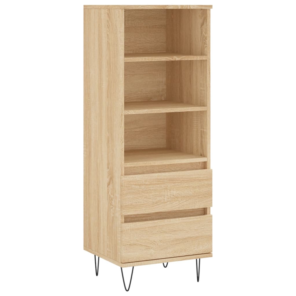 Highboard sonoma eik 40x36x110 cm konstruert tre