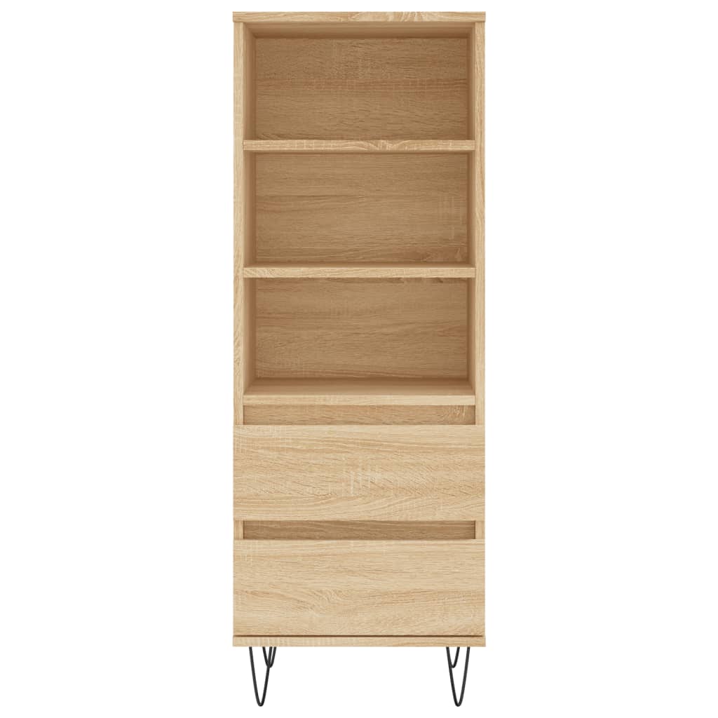 Highboard sonoma eik 40x36x110 cm konstruert tre