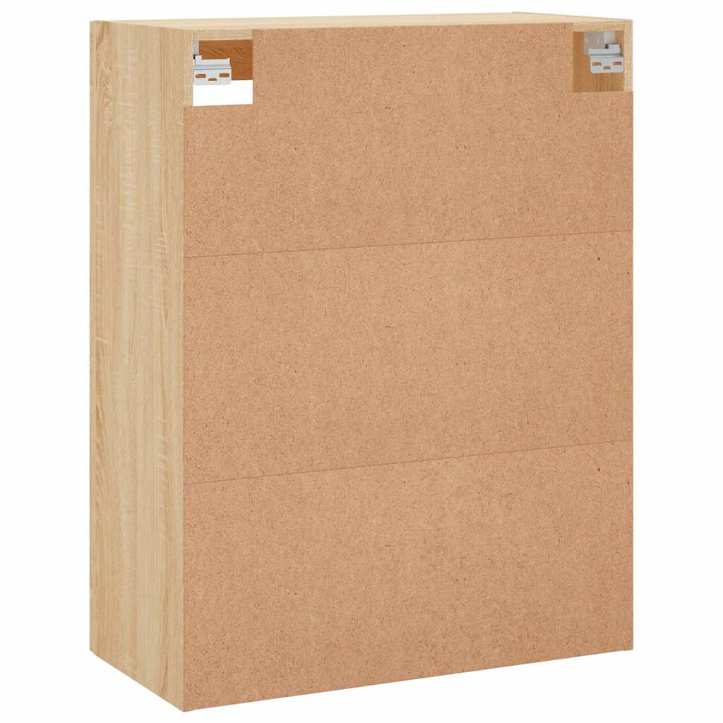 Veggskap sonoma eik 69,5x34x90 cm konstruert tre vidaXL