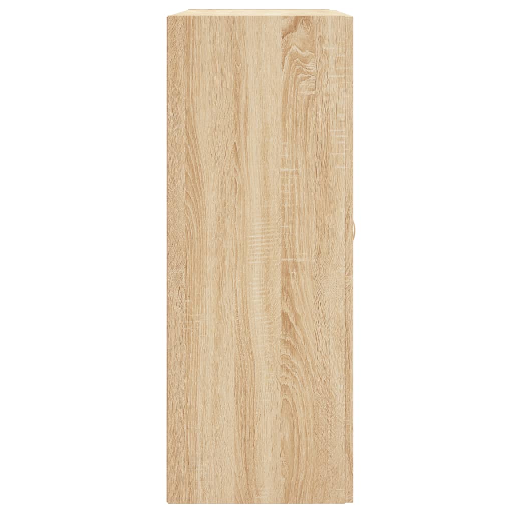 Veggskap sonoma eik 69,5x34x90 cm konstruert tre