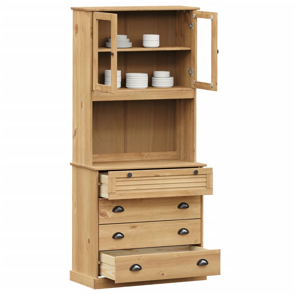 Highboard VIGO 80x40x176 cm heltre furu vidaXL