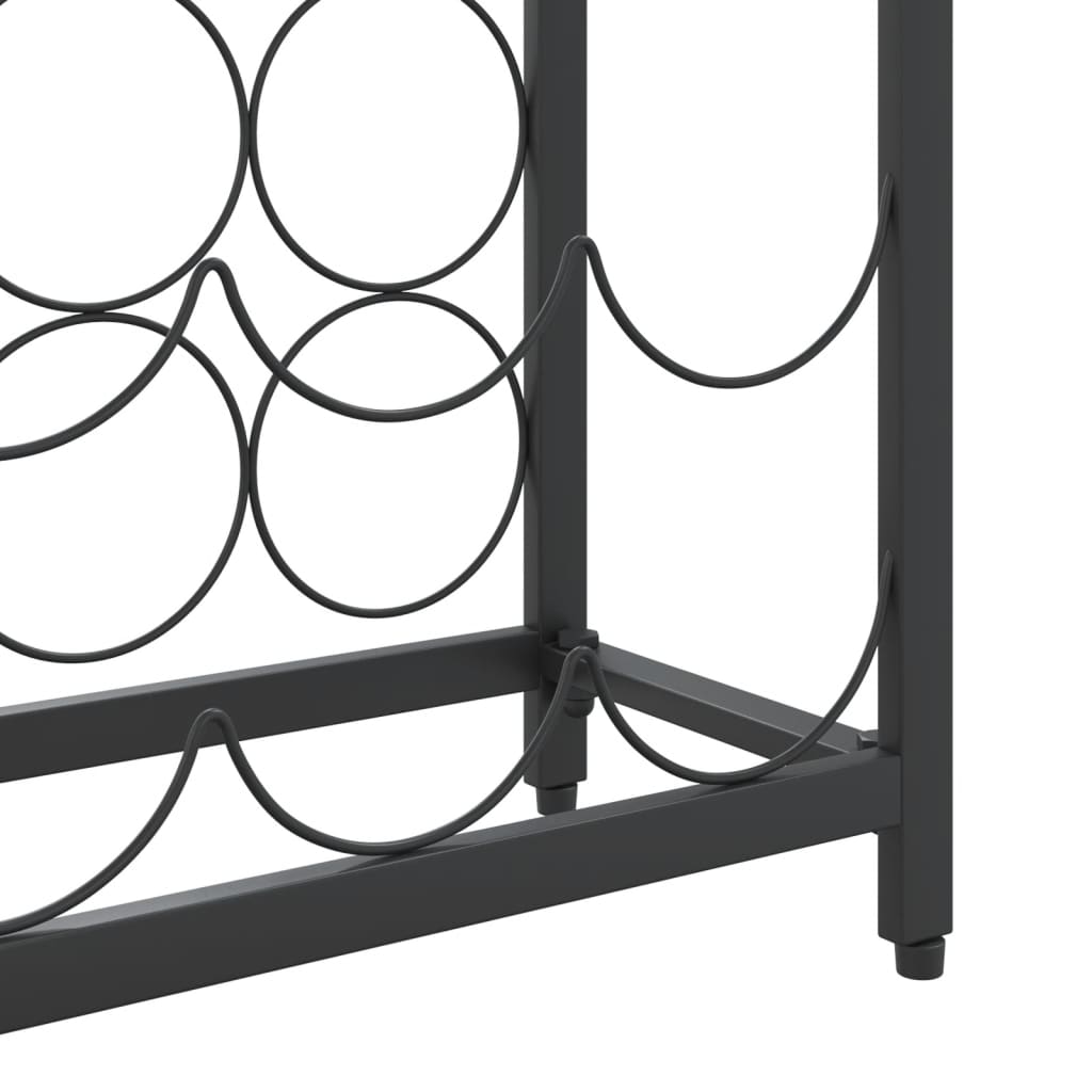 Vinstativ for 57 flasker svart 34x18x200 cm smijern