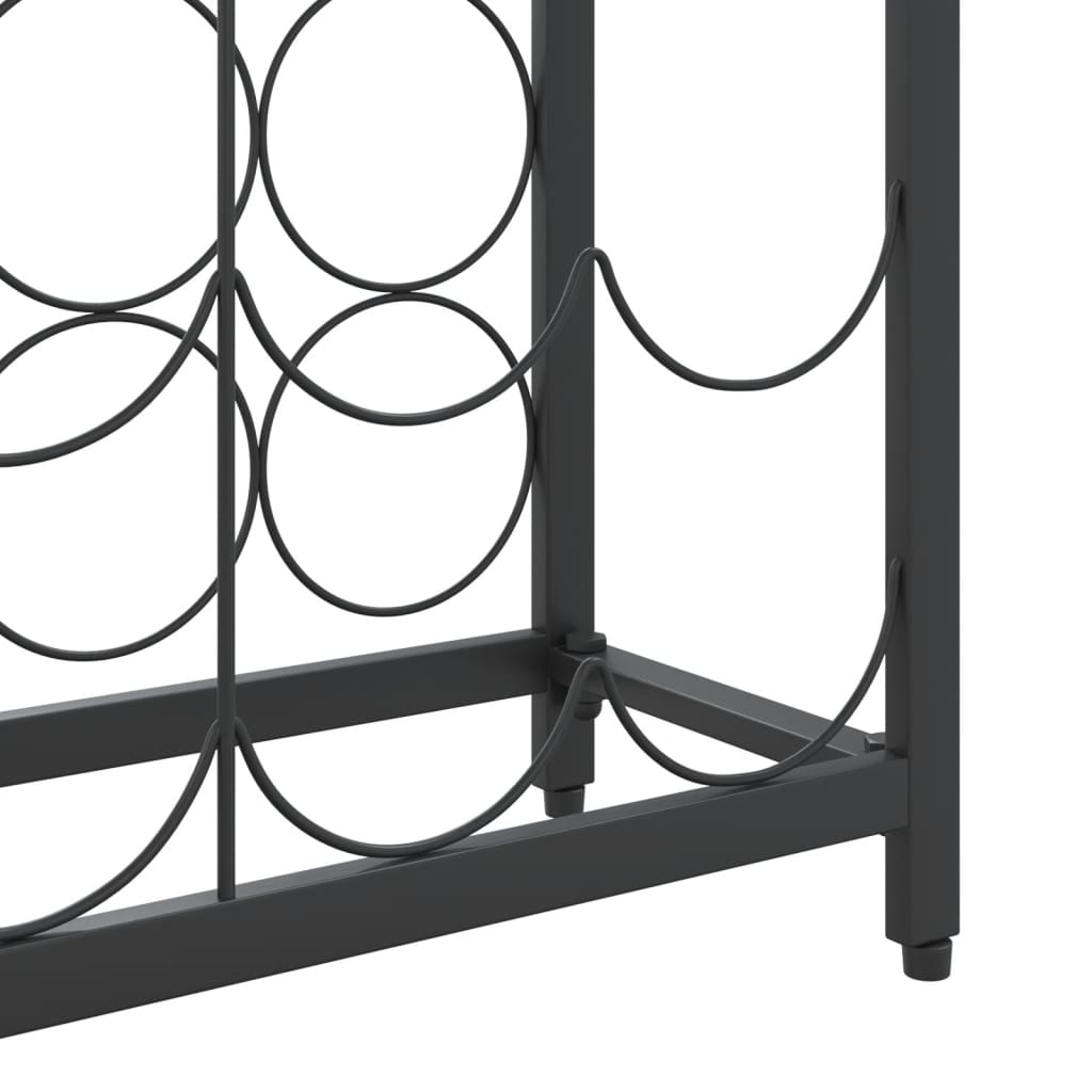 Vinstativ for 95 flasker svart 54x18x200 cm smijern