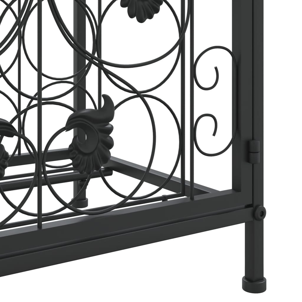 Vinstativ for 41 flasker svart 45x36x120 cm smijern