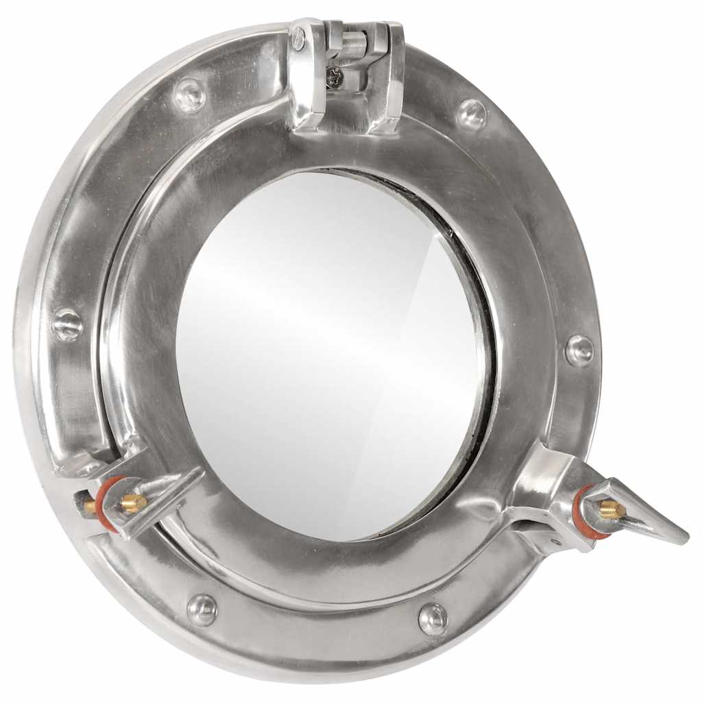 Kuøyespeil vegghengt Φ23 cm aluminium og glass