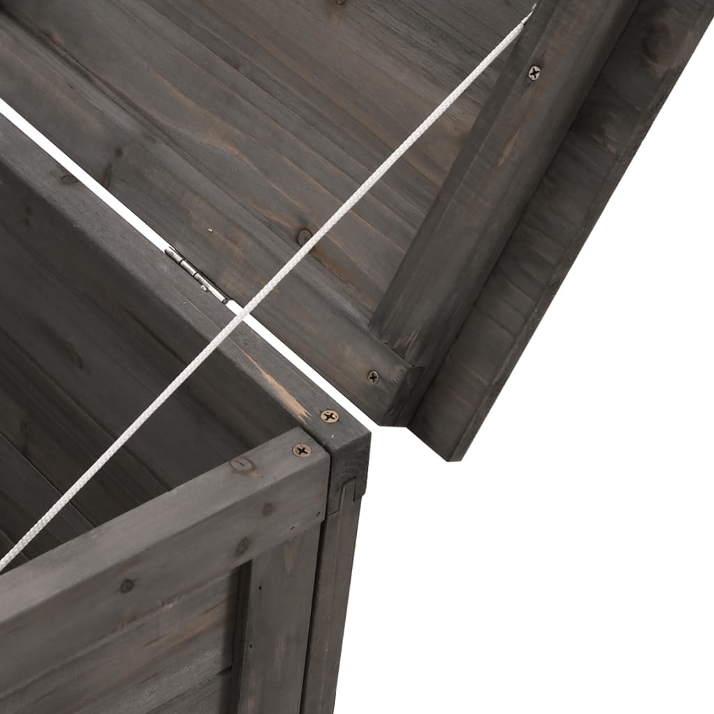Putekasse antrasitt 50x49x56,5 cm heltre gran