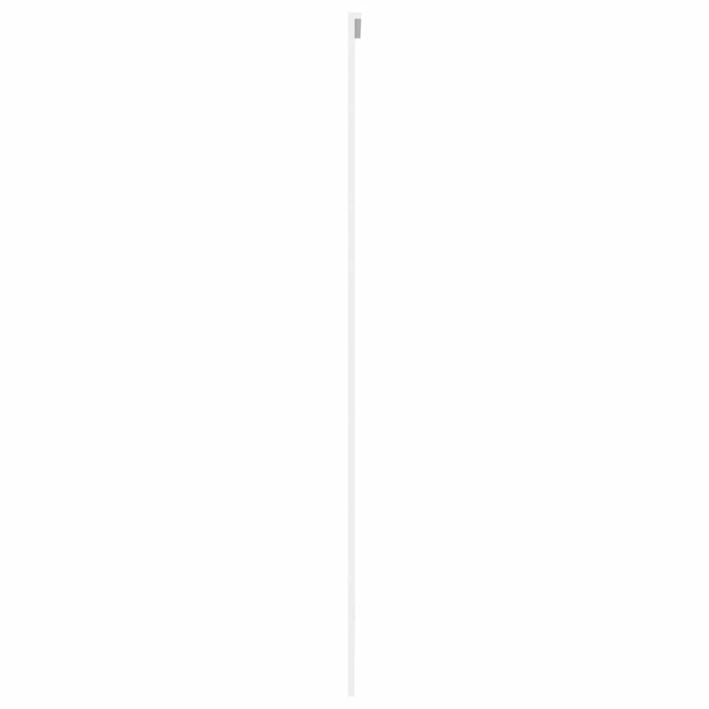 Skyvedør hvit 102,5x205 cm herdet glass og aluminium