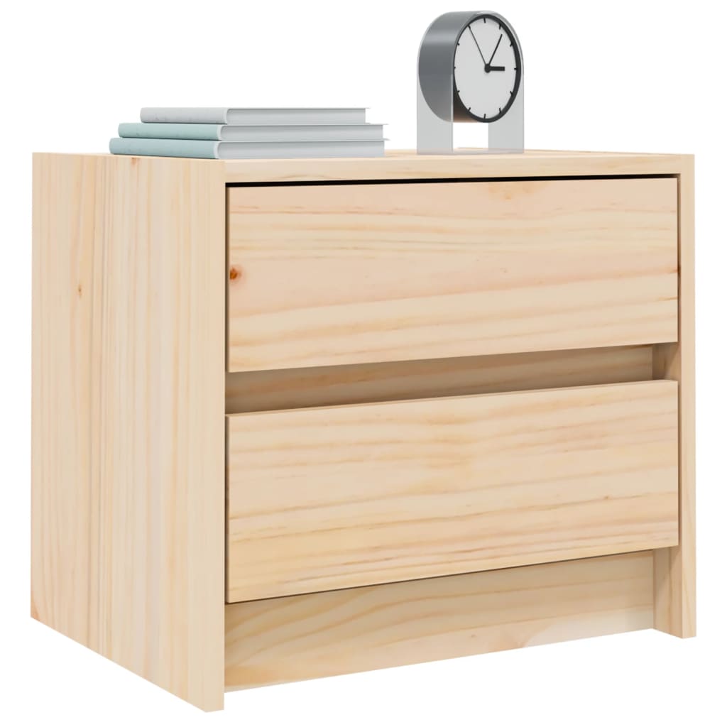 Nattbord 2 stk 40x31x35,5 cm heltre furu