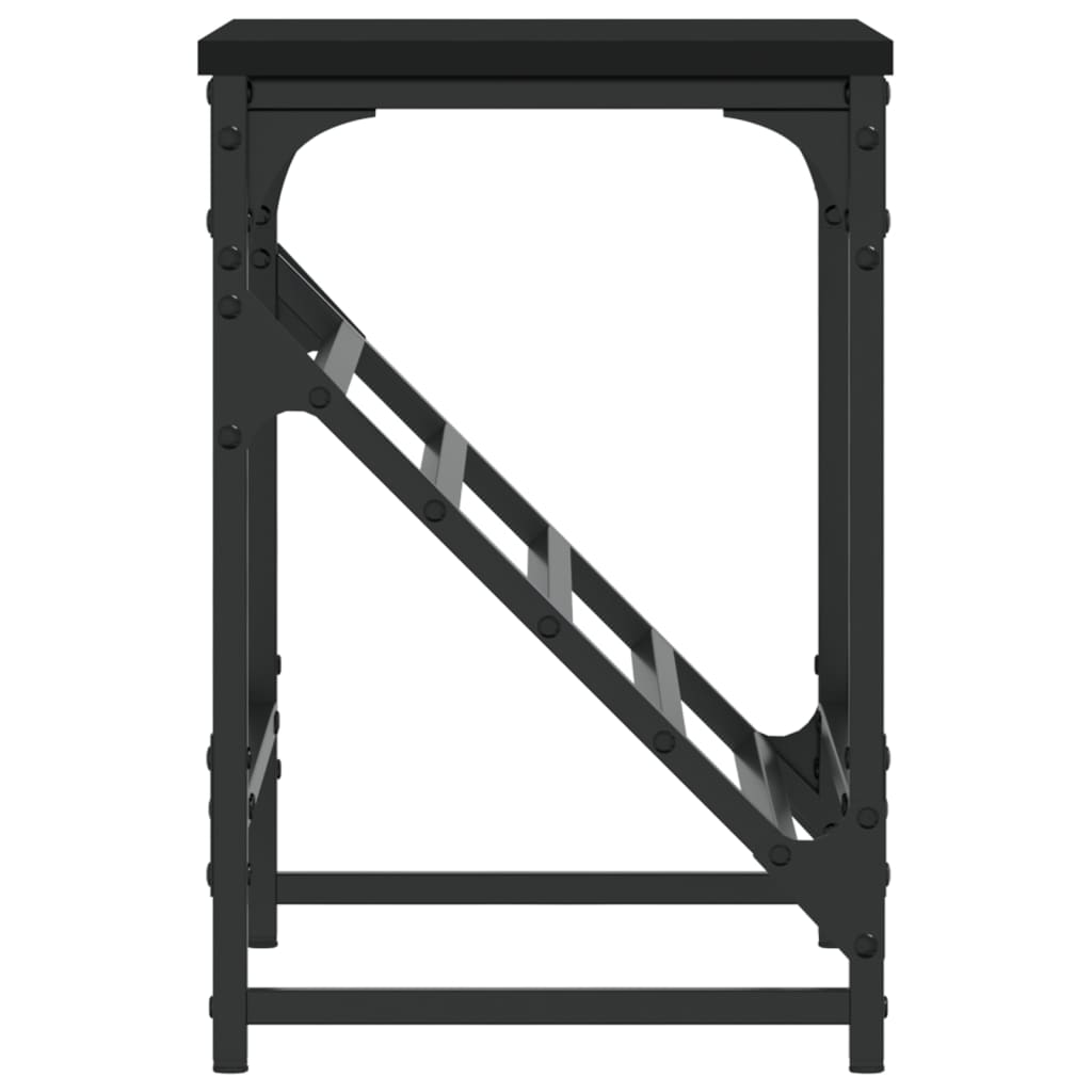Skohylle svart 60x30x45 cm konstruert tre