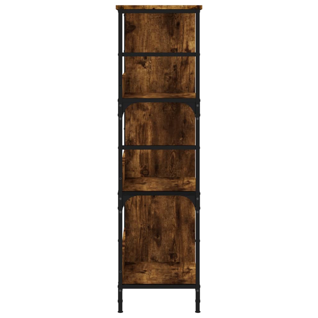 Bokhylle røkt eik 78,5x33x117,5 cm konstruert tre