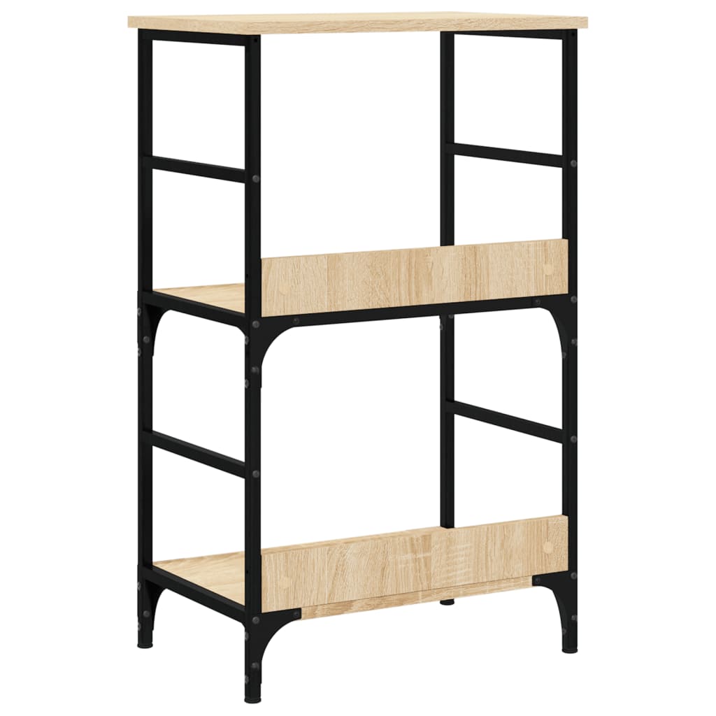 Bokhylle sonoma eik 50x33x82 cm konstruert tre