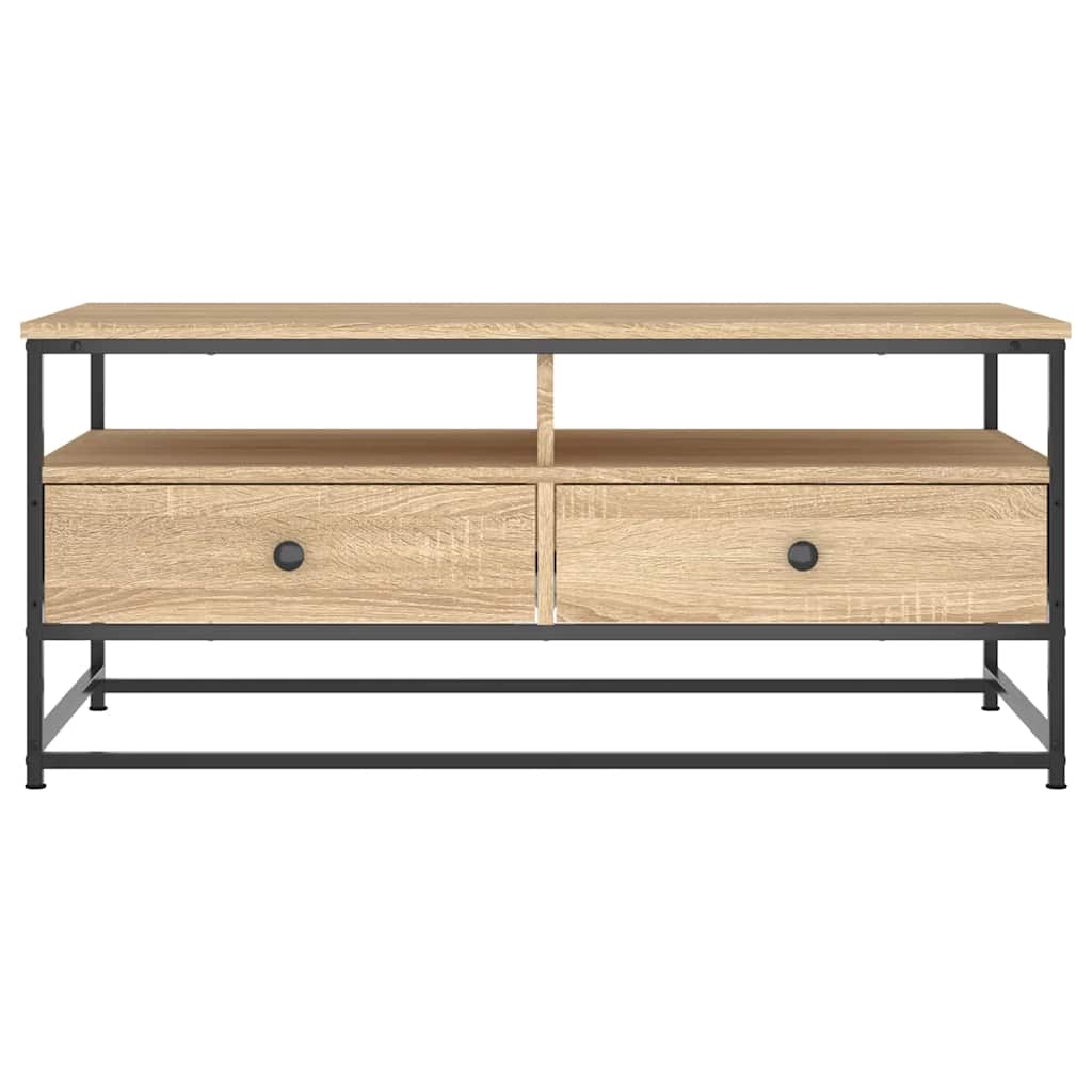 Salongbord sonoma eik 100x51x45 cm konstruert tre
