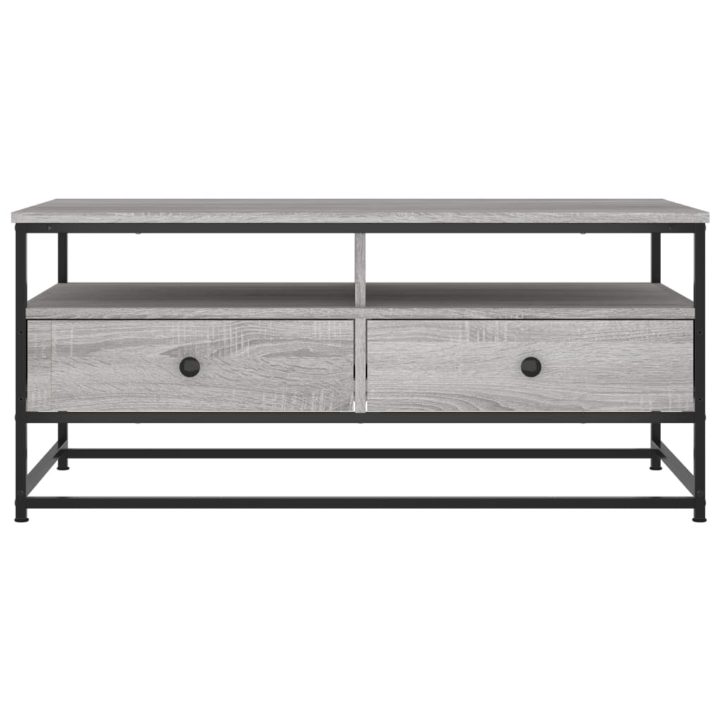 Salongbord grå sonoma 100x51x45 cm konstruert tre
