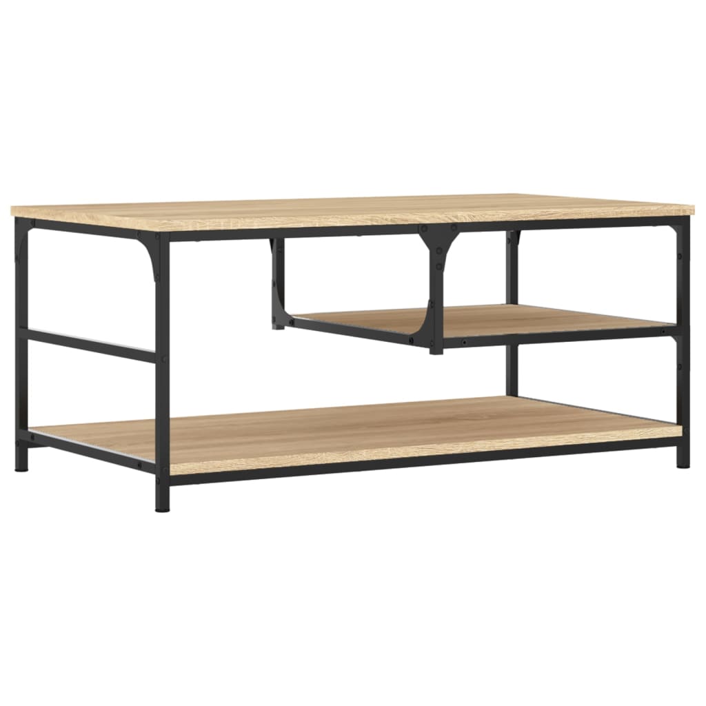 Salongbord sonoma eik 90x49x40 cm konstruert tre