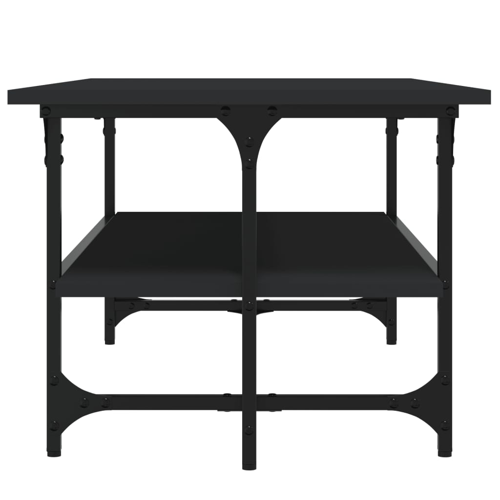 Salongbord svart 100x50x40 cm konstruert tre