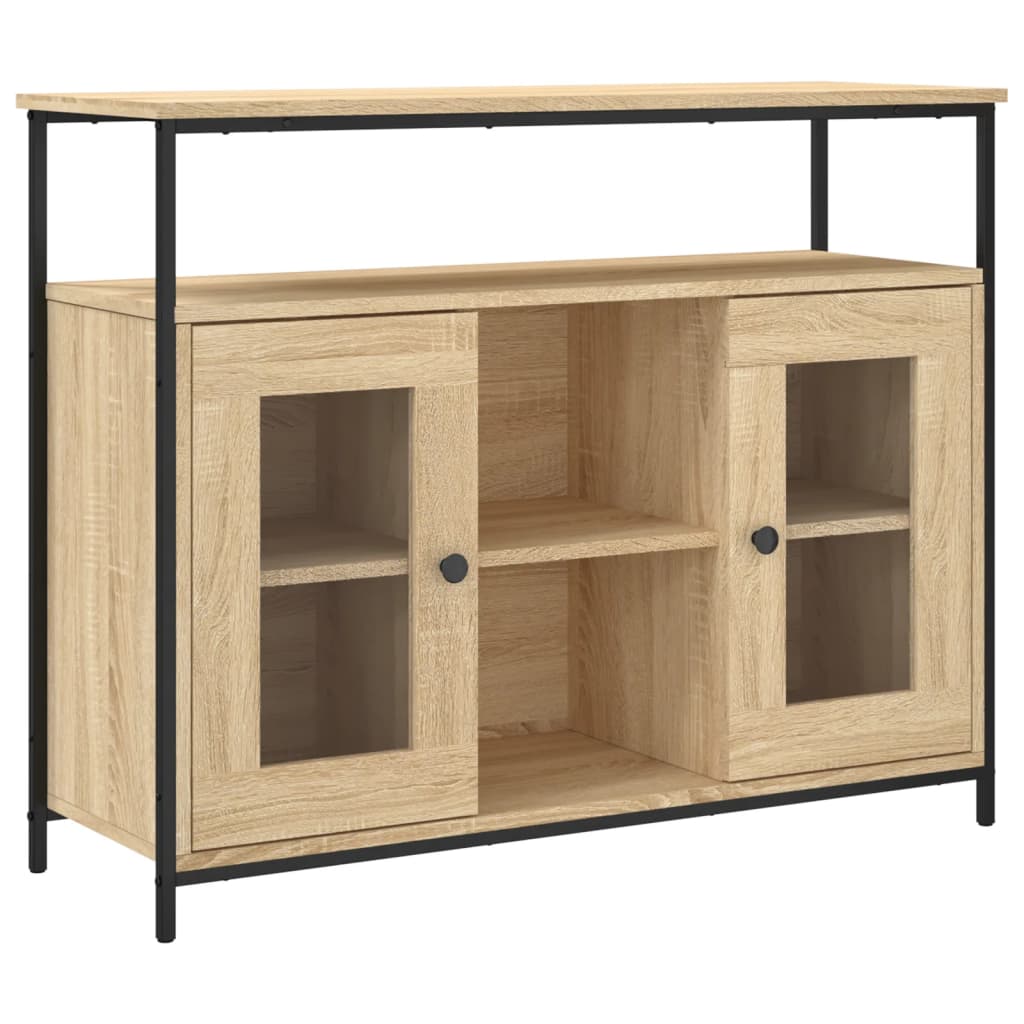 Skjenk sonoma eik 100x35x80 cm konstruert tre