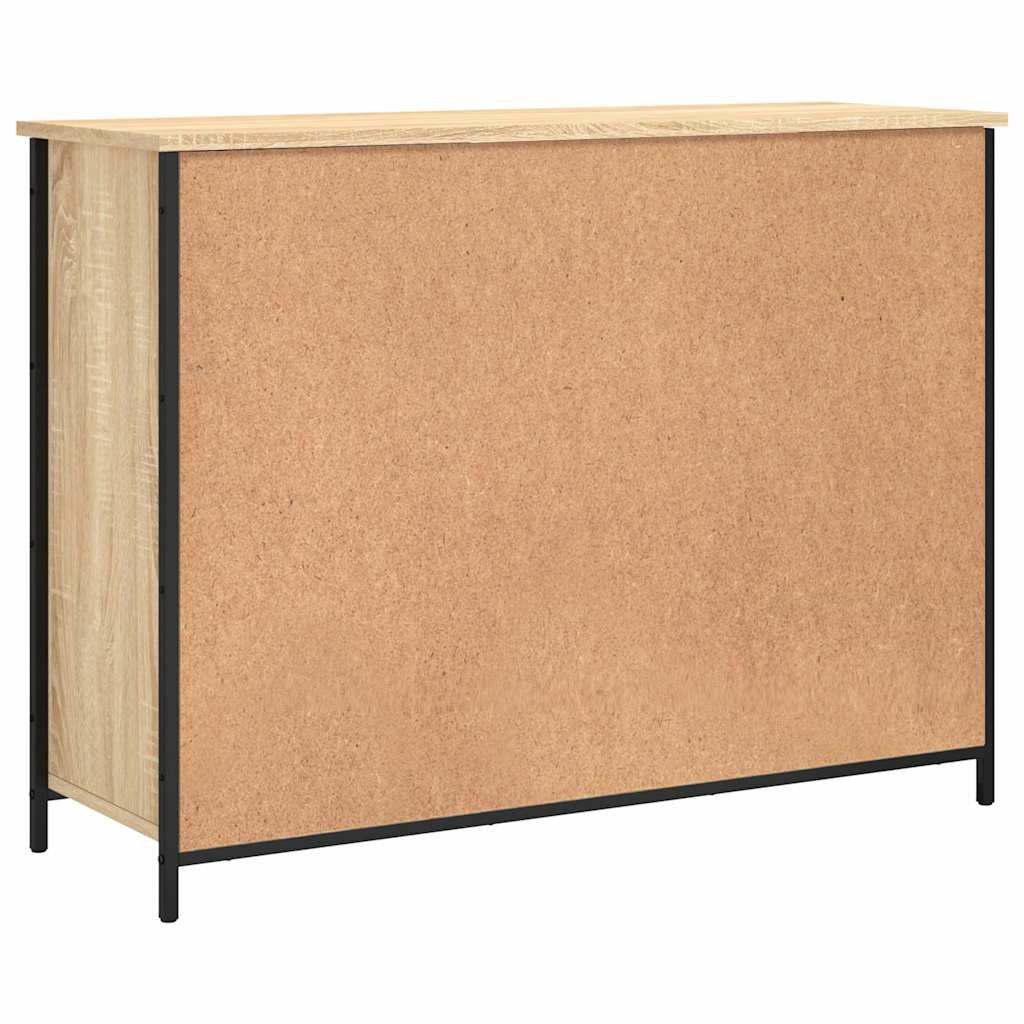 Skjenk sonoma eik 100x35x75 cm konstruert tre