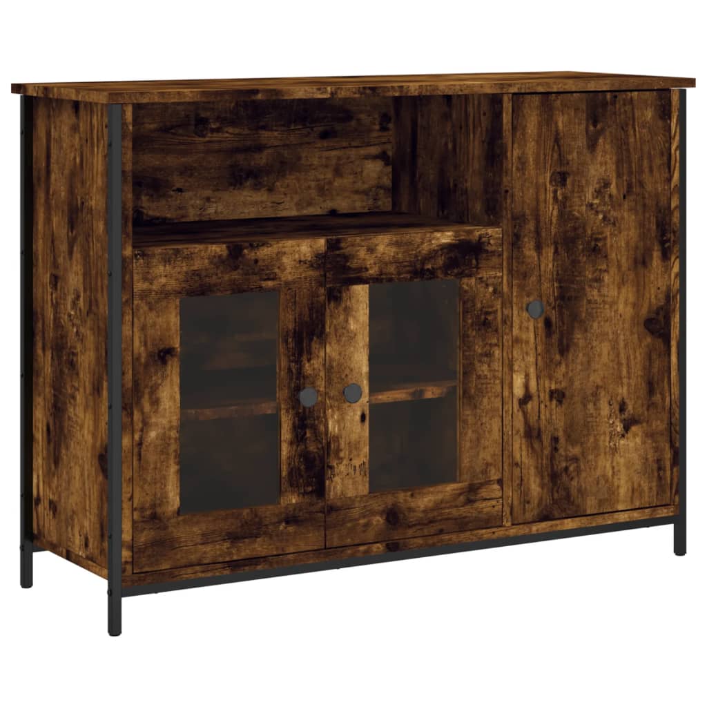 Skjenk røkt eik 100x35x75 cm konstruert tre