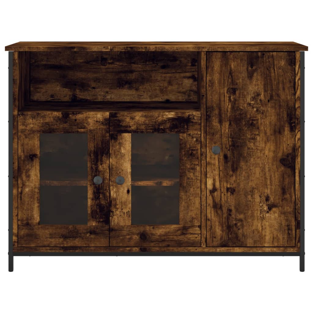 Skjenk røkt eik 100x35x75 cm konstruert tre