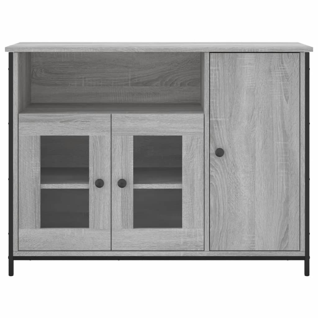 Skjenk grå sonoma 100x35x75 cm konstruert tre