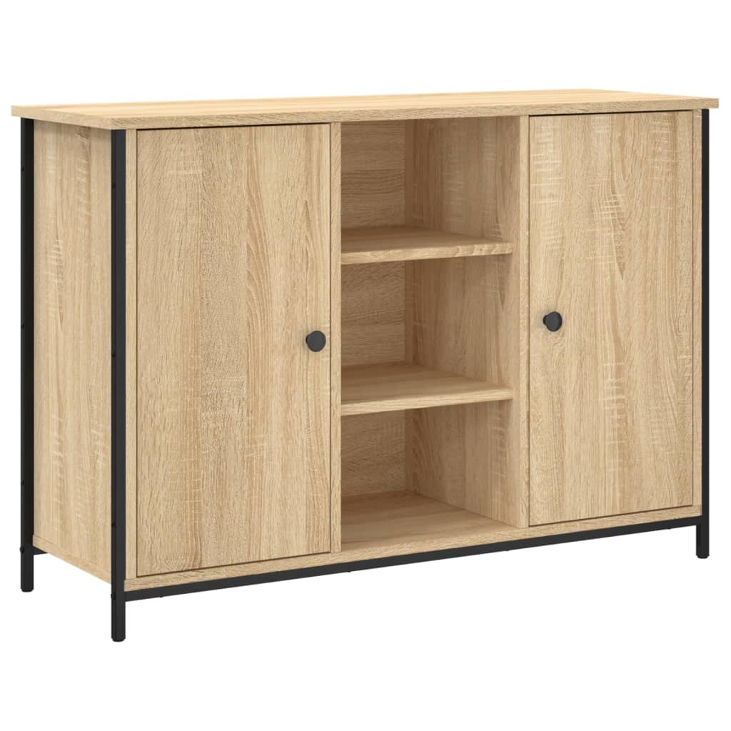 Skjenk sonoma eik 100x35x70 cm konstruert tre