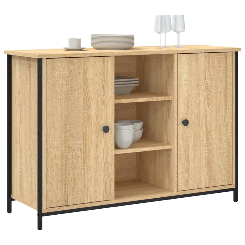 Skjenk sonoma eik 100x35x70 cm konstruert tre
