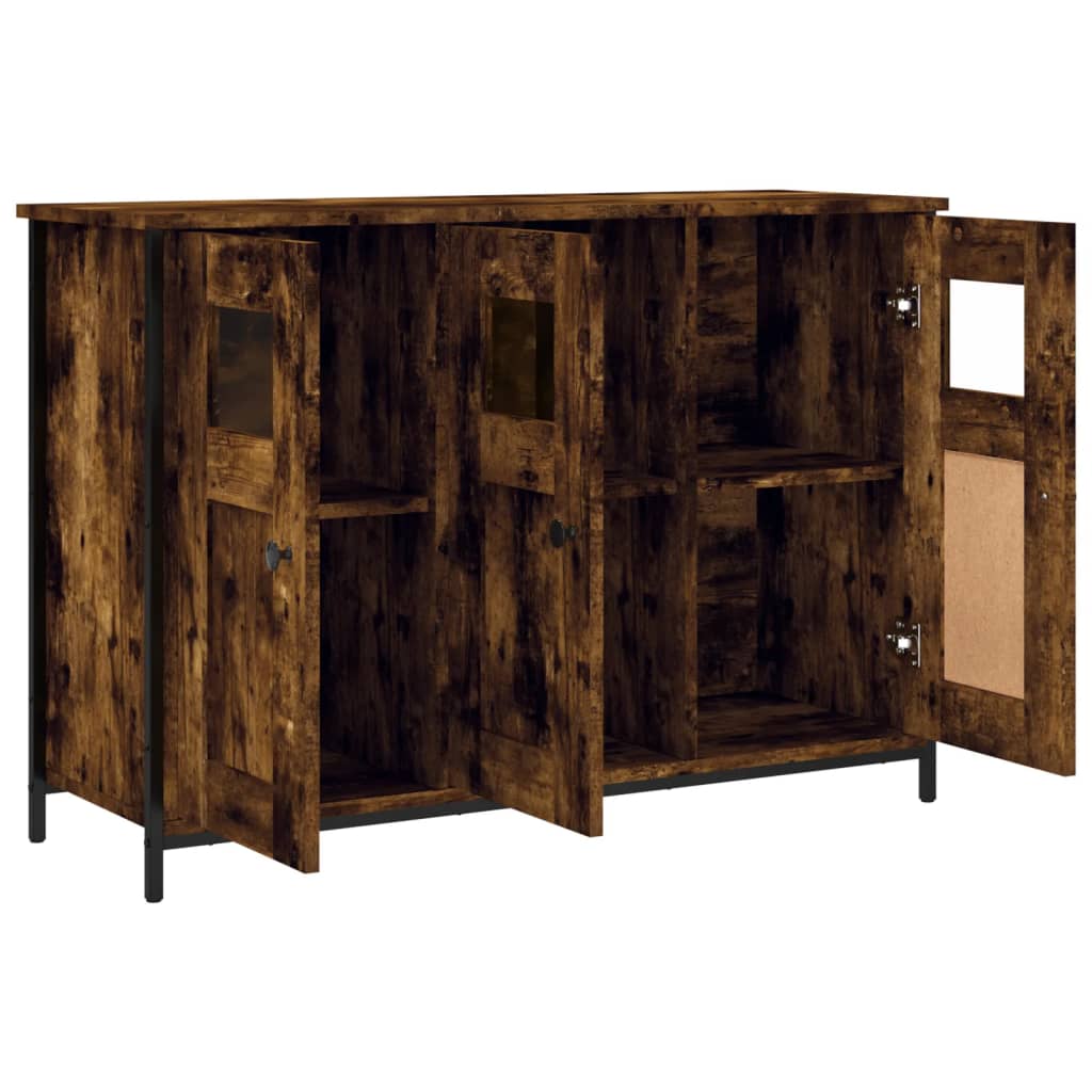 Skjenk røkt eik 100x35x70 cm konstruert tre