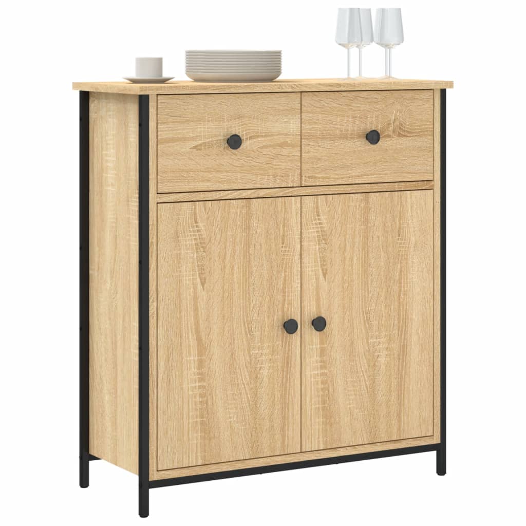 Skjenk sonoma eik 70x30x80 cm konstruert tre