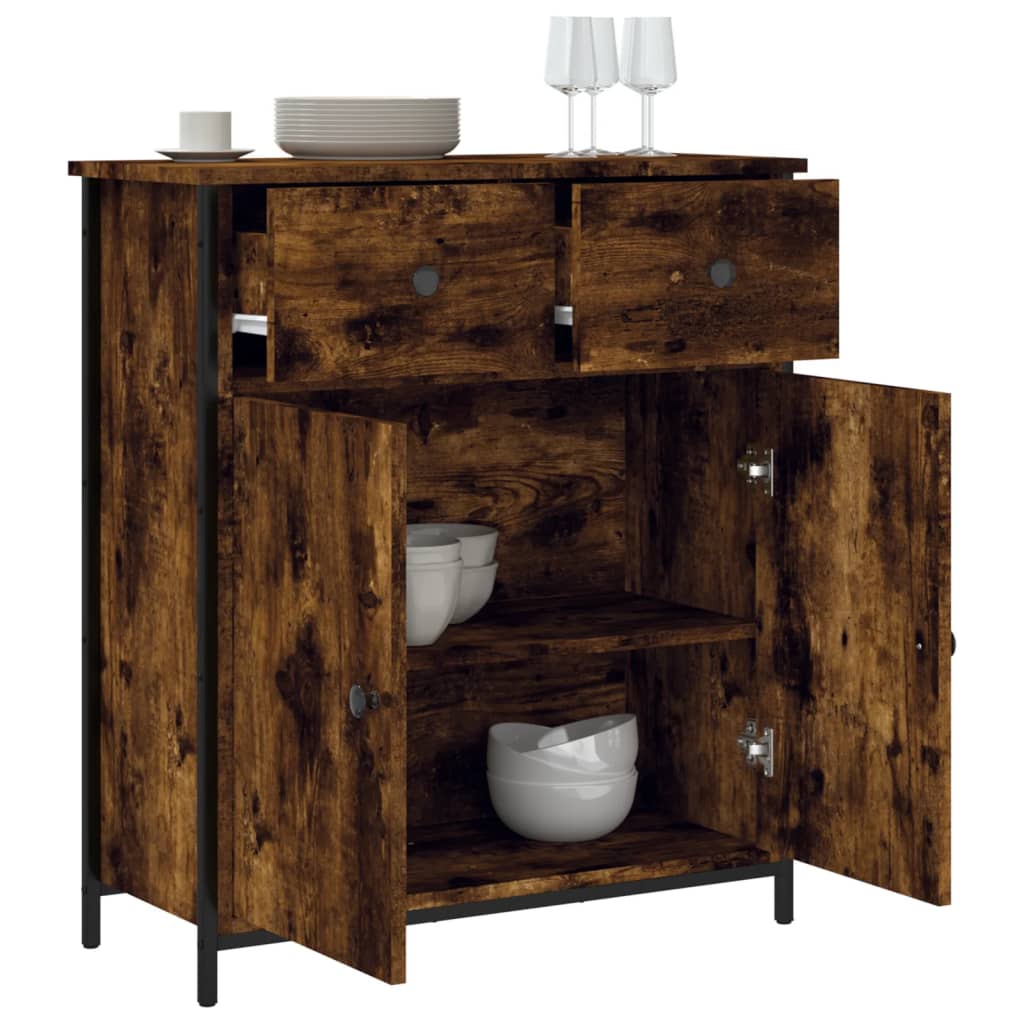 Skjenk røkt eik 70x30x80 cm konstruert tre