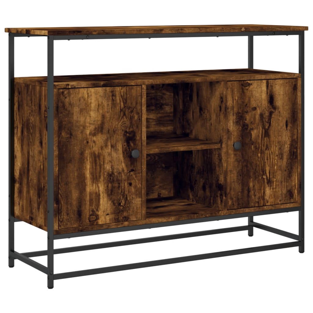 Skjenk røkt eik 100x35x80 cm konstruert tre