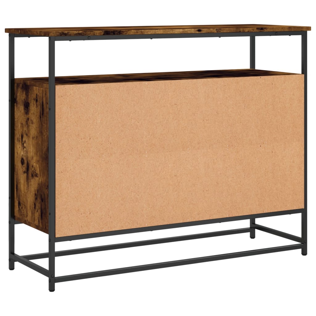 Skjenk røkt eik 100x35x80 cm konstruert tre