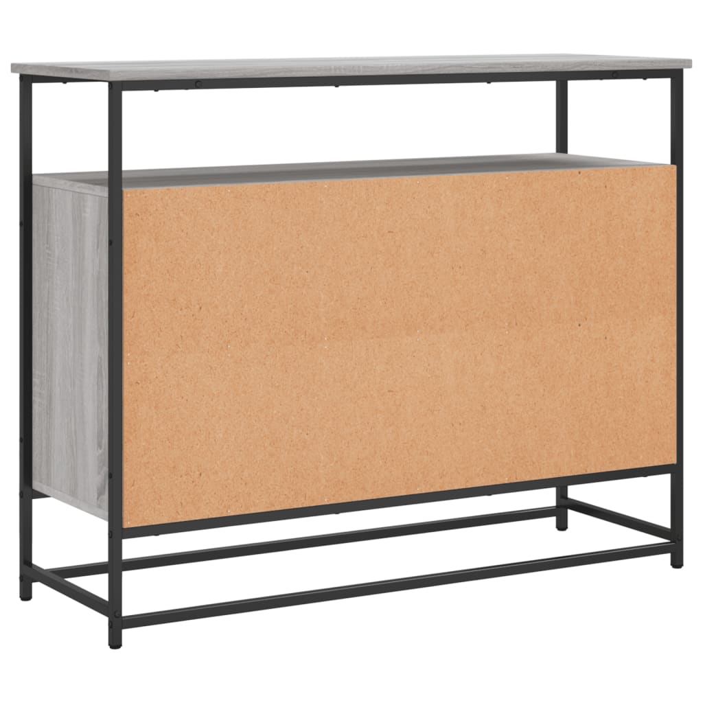 Skjenk grå sonoma 100x35x80 cm konstruert tre