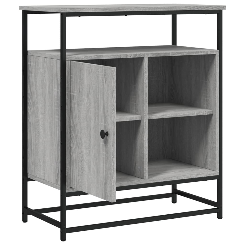 Skjenk grå sonoma 69x35x80 cm konstruert tre vidaXL