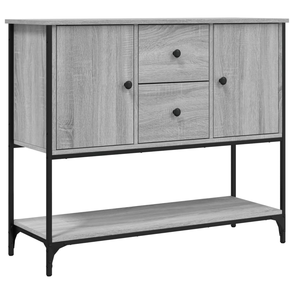 Skjenk grå sonoma 100x36x85 cm konstruert tre