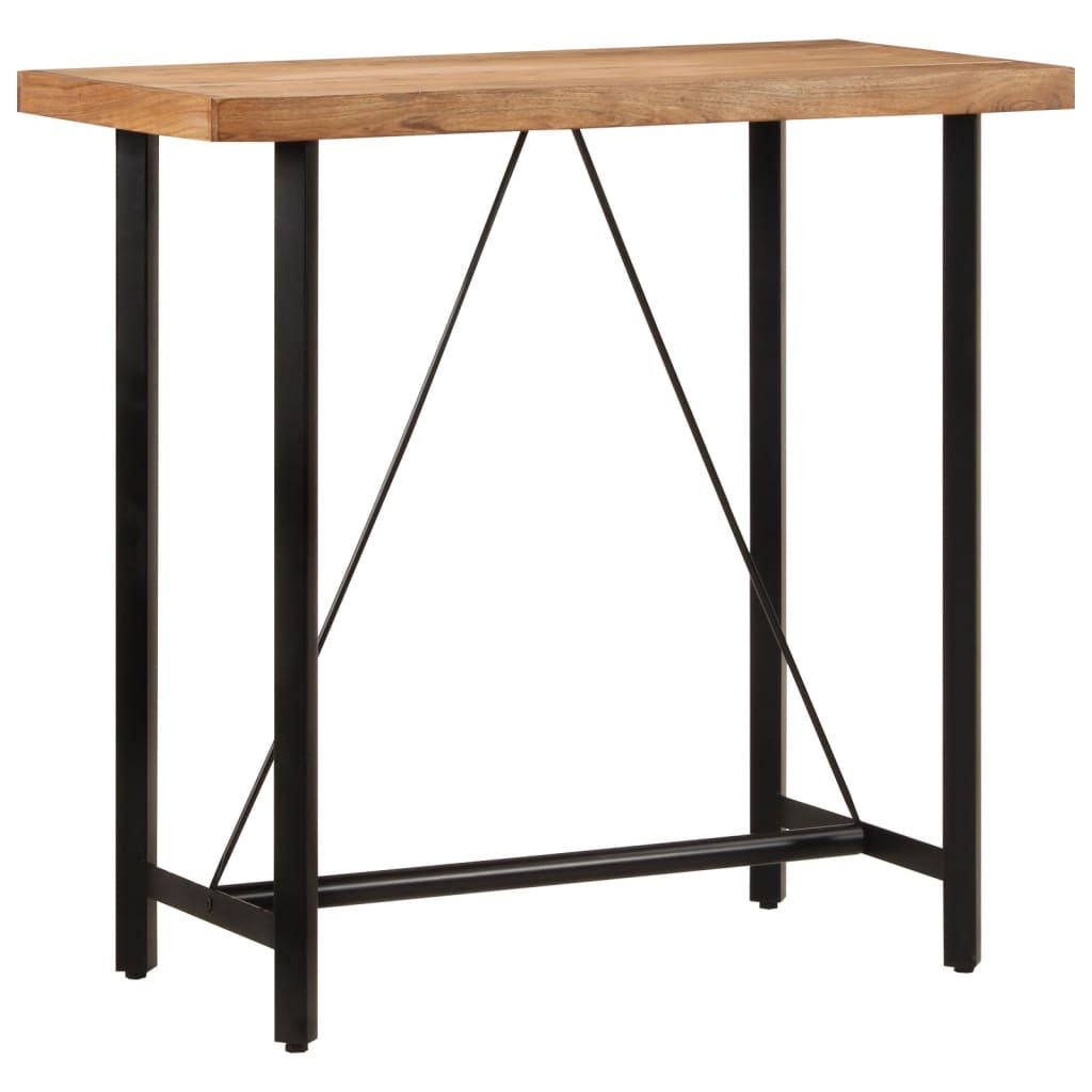 Barbord 110x55x107 cm heltre akasie og jern