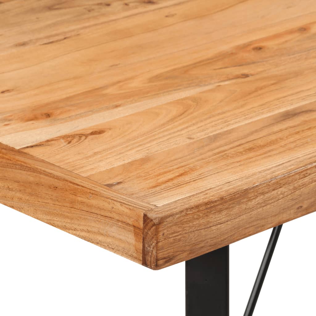 Barbord 110x55x107 cm heltre akasie og jern