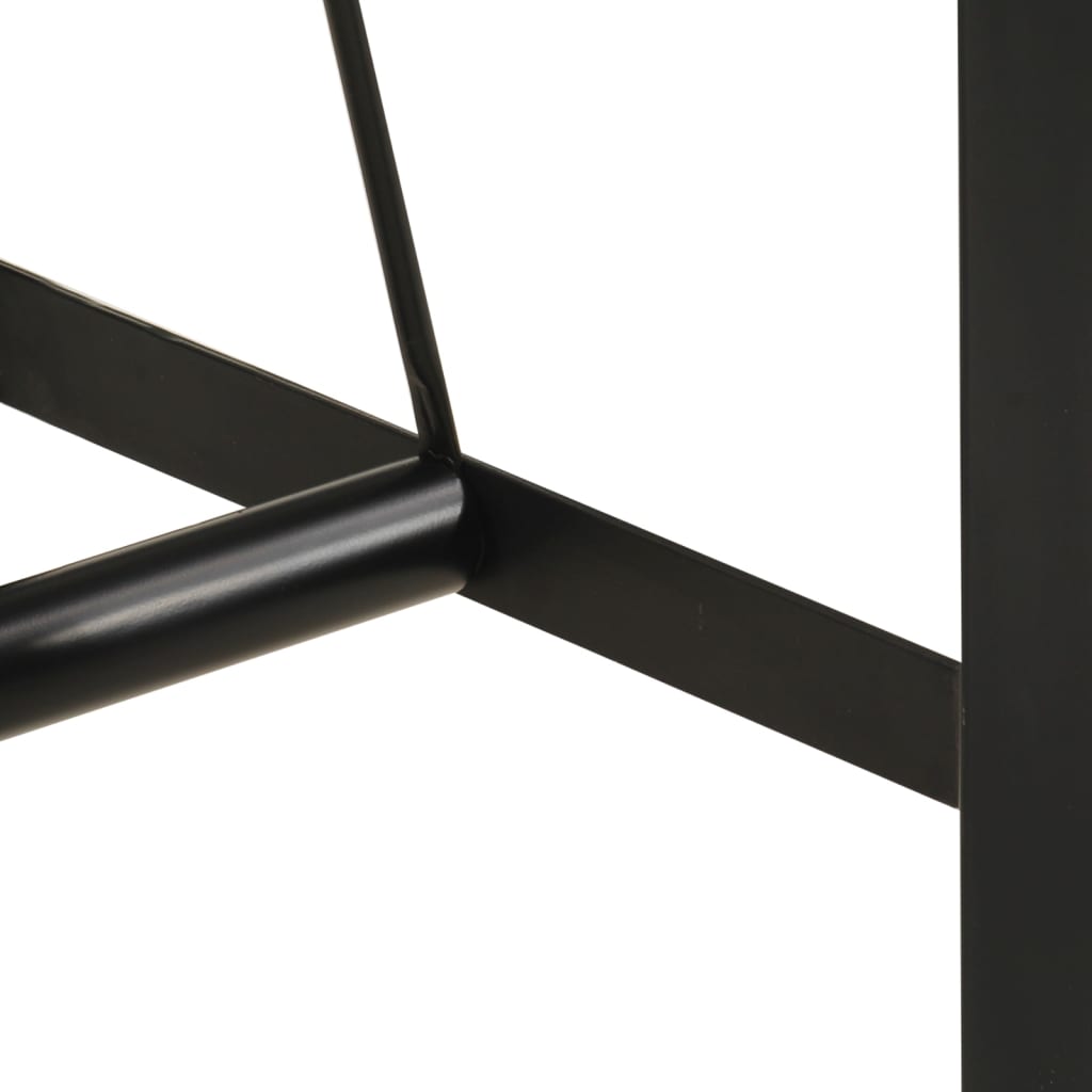 Barbord 110x55x107 cm heltre akasie og jern