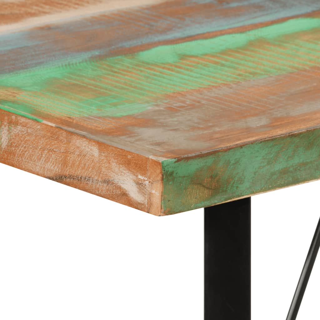 Barbord 110x55x107 cm gjenvunnet heltre og jern