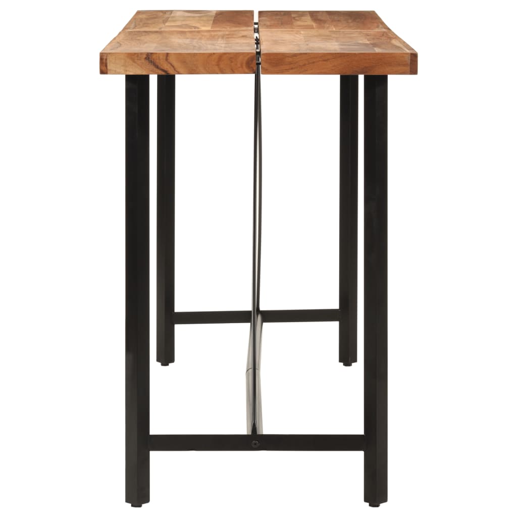 Barbord 180x70x107 cm heltre akasie og jern
