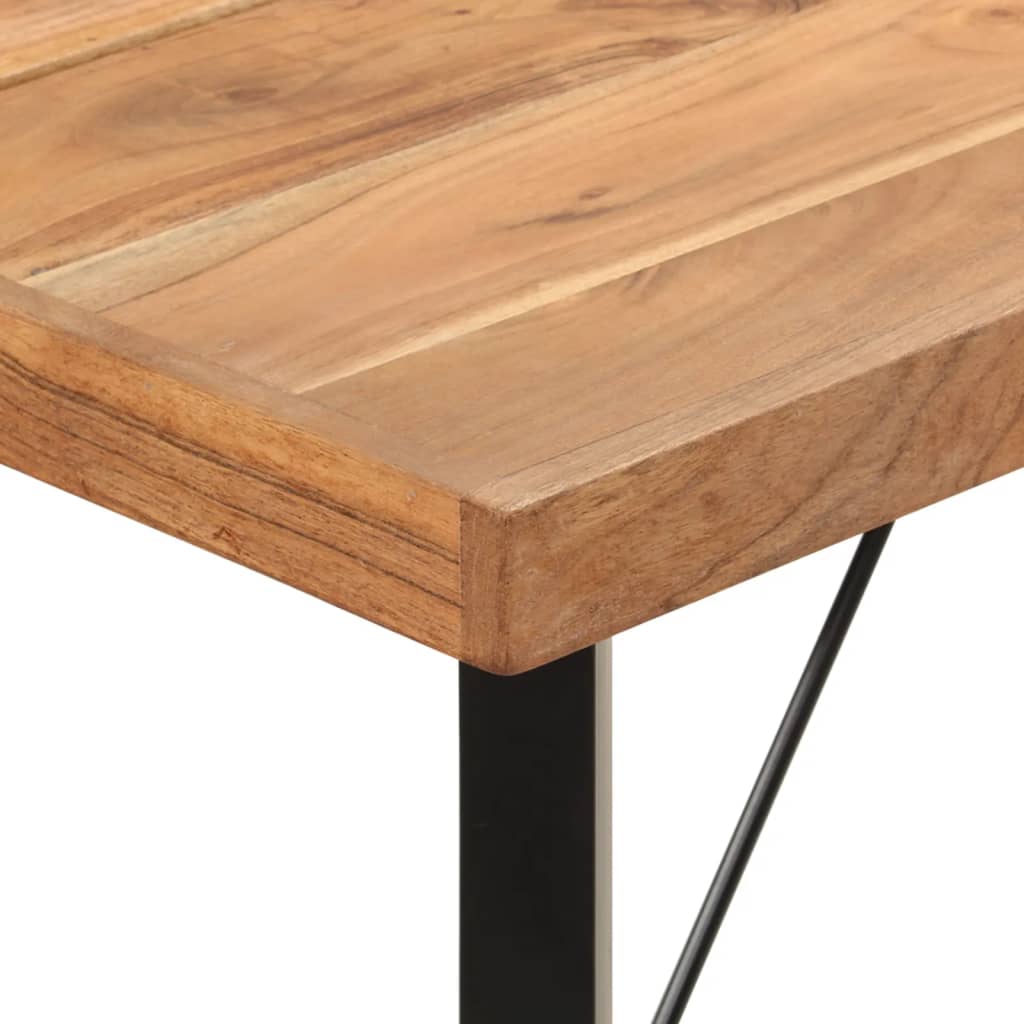 Barbord 180x70x107 cm heltre akasie og jern