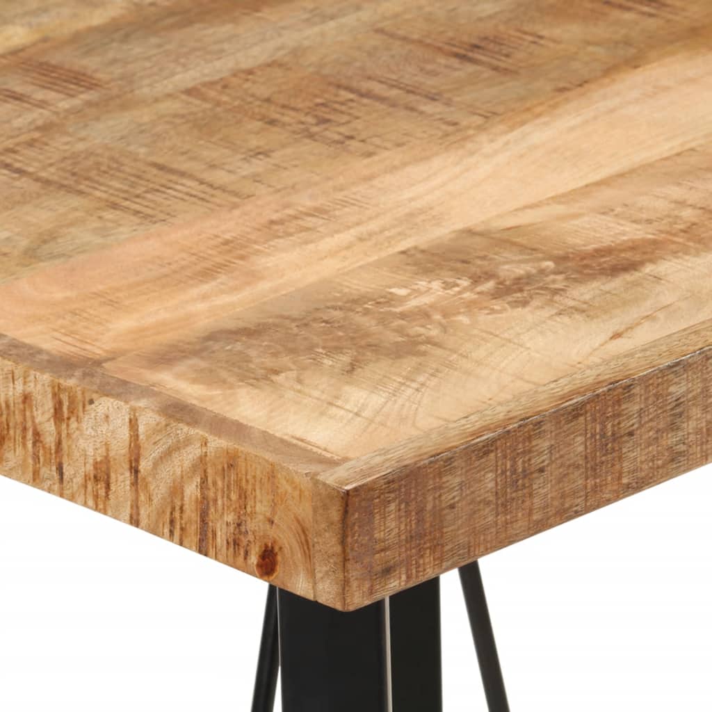 Barbord 55x55x107 cm heltre mango og jern