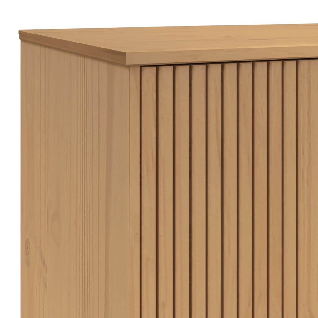 Garderobe OLDEN brun 76,5x53x172 cm heltre furu